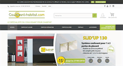 Desktop Screenshot of coulissant-habitat.com